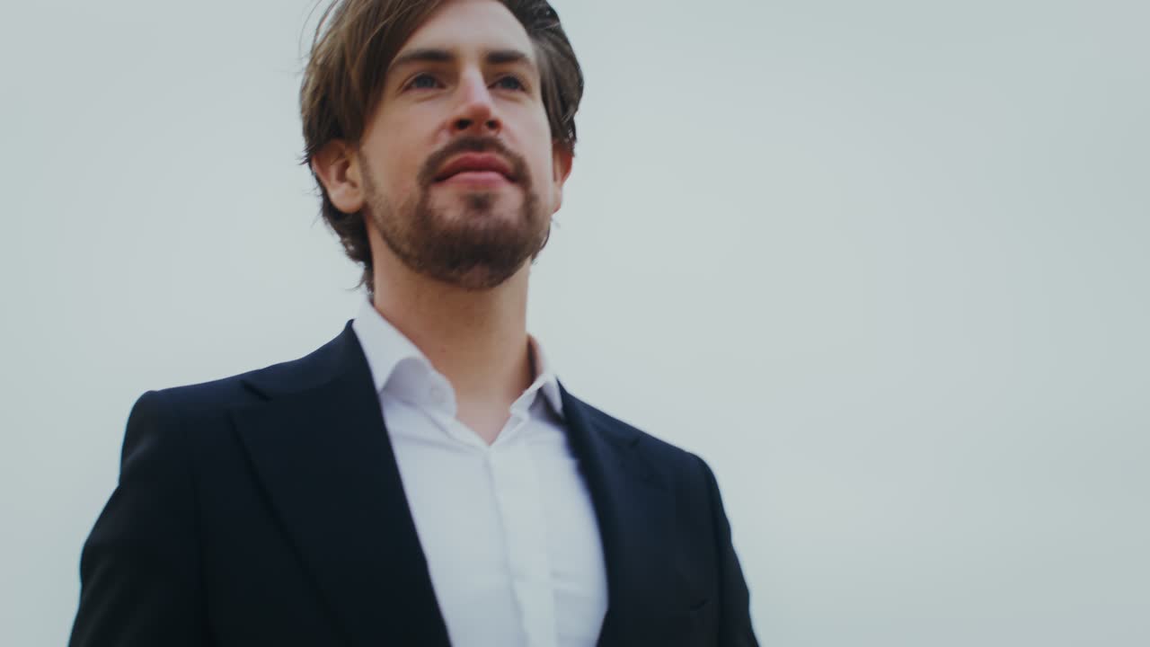 Woman in dress with earrings