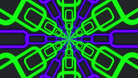 animación del texto de venta flash sobre formas en movimiento sobre fondo negro