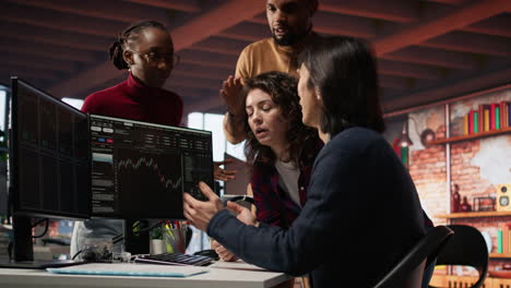 startup team disappointed after watching stock exchange valuation decline