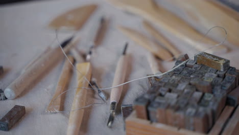 Artisan Tools and Printing Blocks