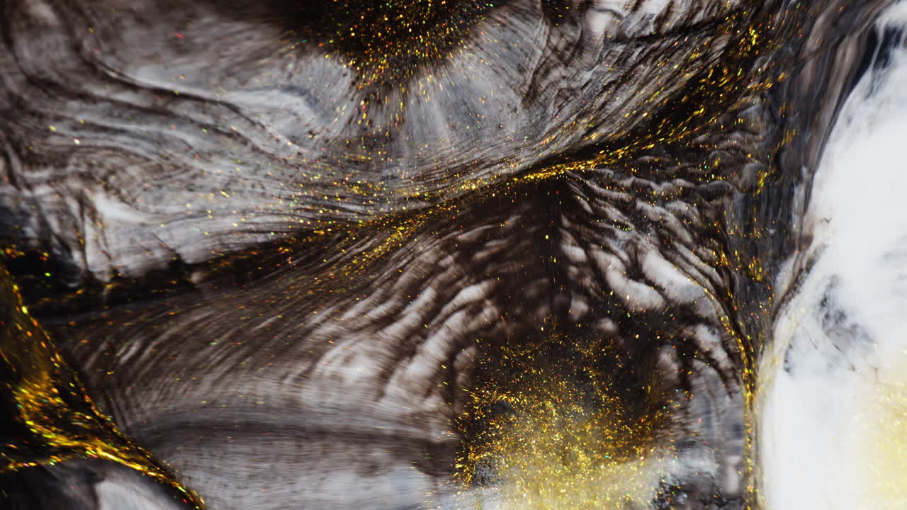 Glittering Gray Color In Swirling Motion With White Backdrop. Abstract