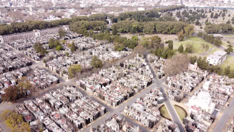 Birds-eye-view-over-largest-national-cemetery-in-Argentina