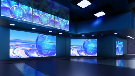 3d virtual tv studio news