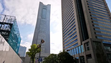 cityscape of yokohama minatomirai area in yokohama city, kanagawa prefecture, japan