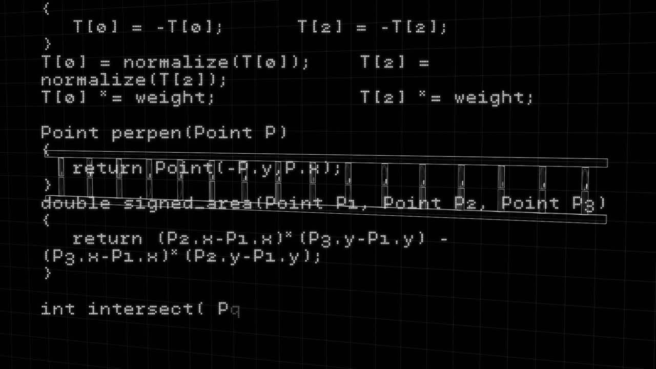 Animation of digital data processing over dna strand spinning
