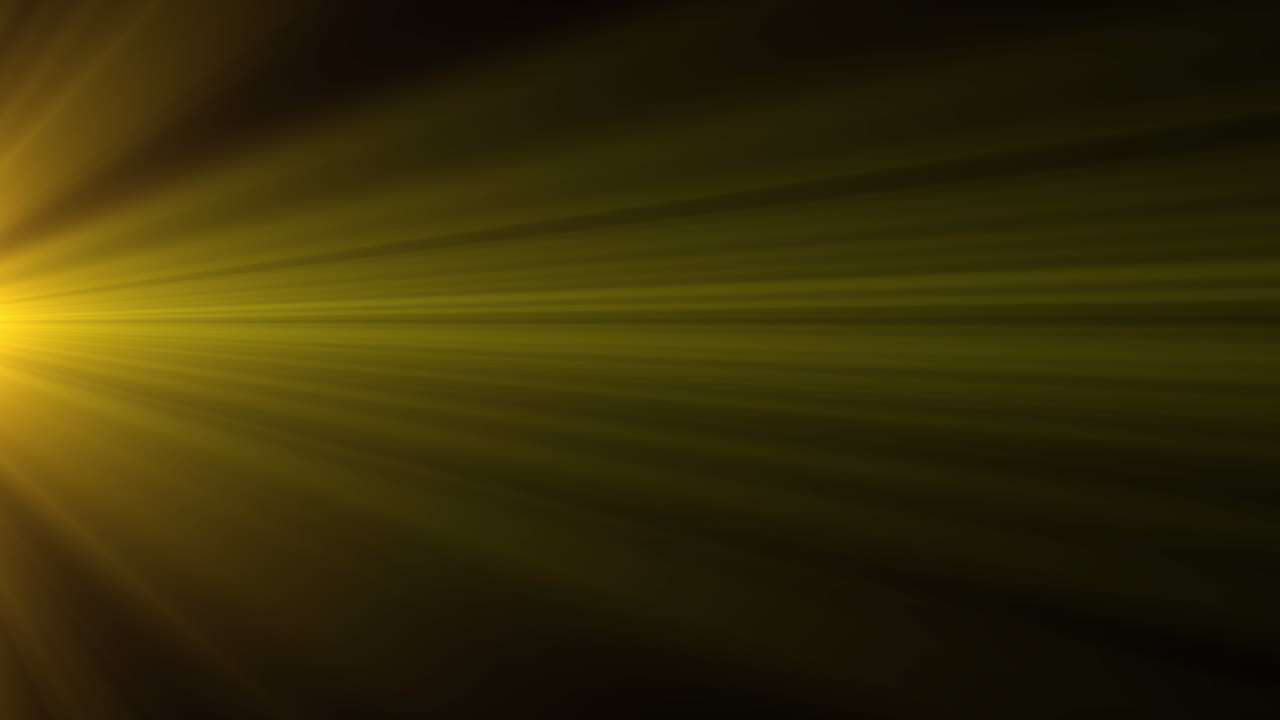 Animation of light rays over black background