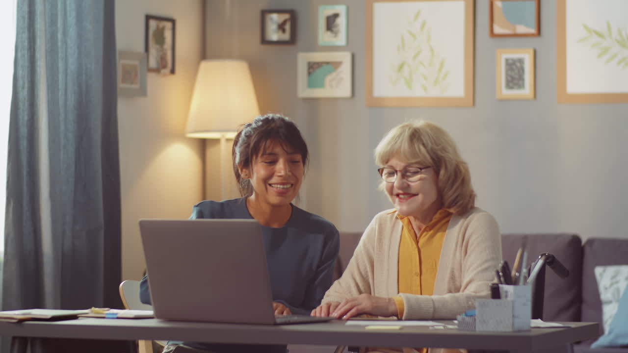 Volunteer And Senior Woman