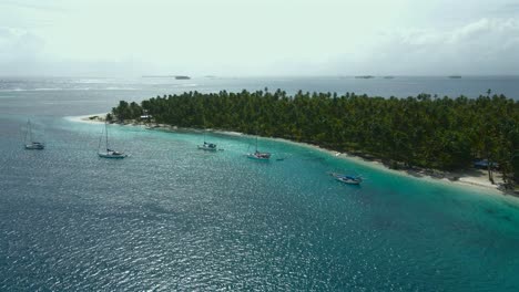 paradiso isla tropical avión no tripulado archipiélago de san blas guna yala panamá