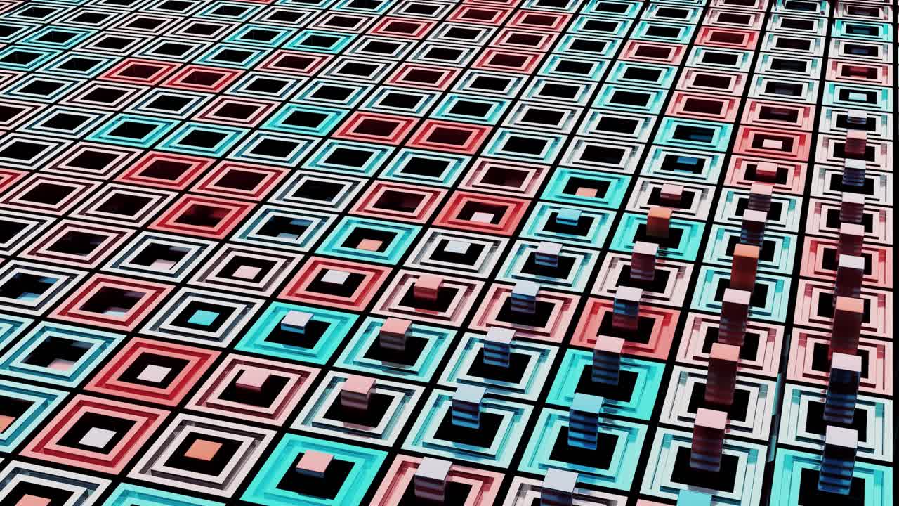 Abstract 3D Geometric Background