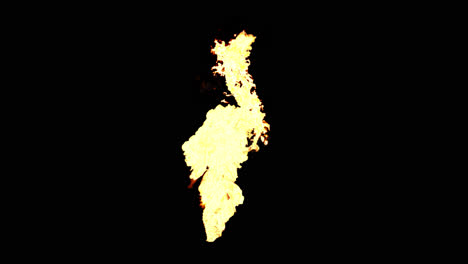 una llama ardiente