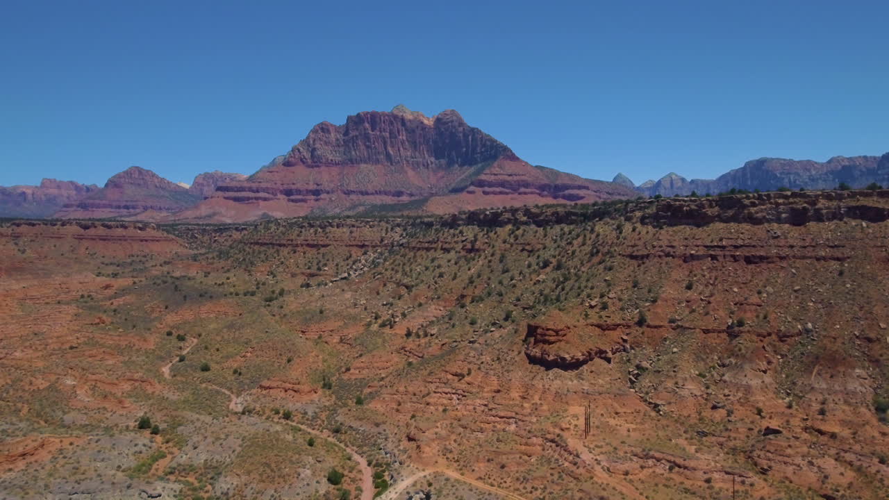 impresionante vista aérea de la cordillera del monte sión ubicada en el sur de utah