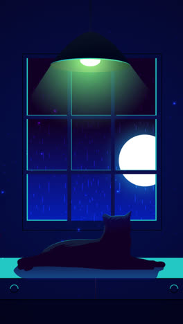 motion graphic of gradient lo fi illustrations