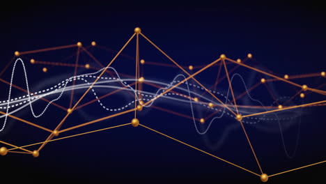 animation of dna strand, data processing over black background