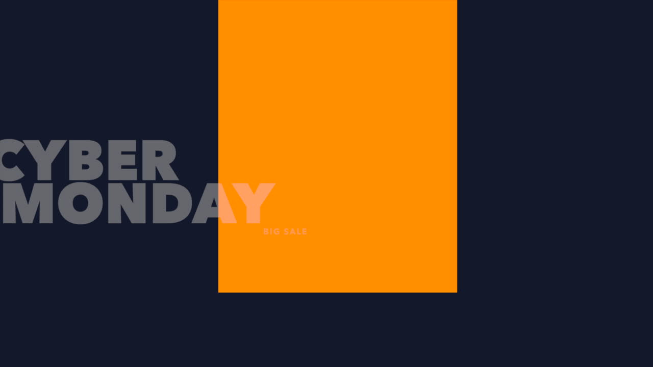 Moderne Cyber Monday og tekst med stort udsalg på blå farveovergang