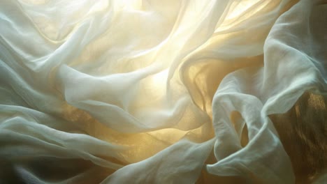 soft, flowing fabric in warm light