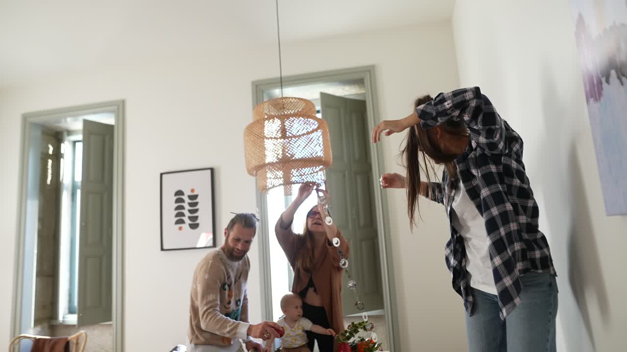 Family Decorating for Christmas