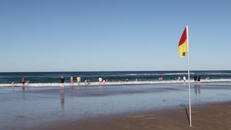 people enjoying a sunny day at the beach