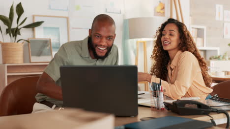business people, laptop and online shopping
