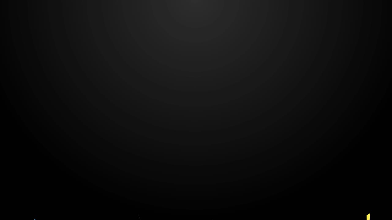 яркие конфеты спускаются в темной, праздничной обстановке