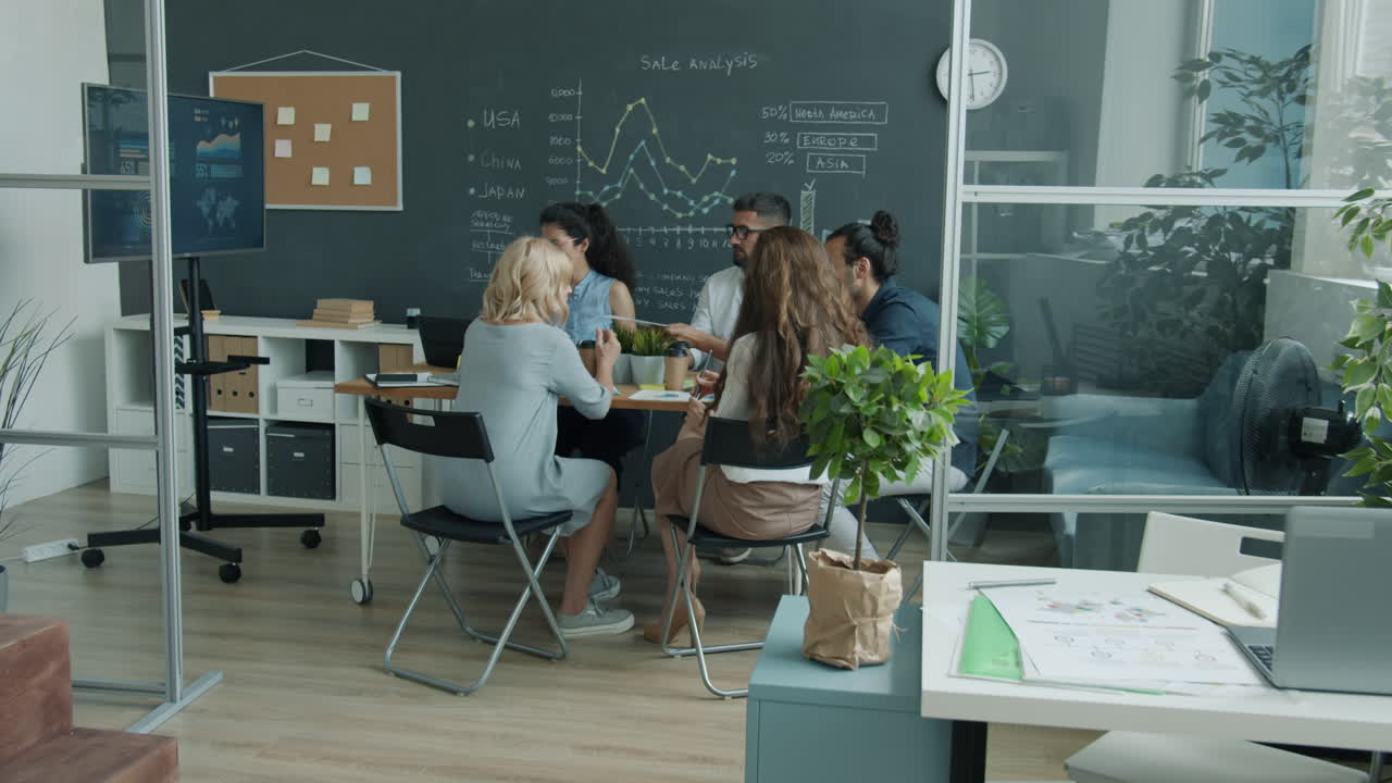 reunión del equipo de negocios