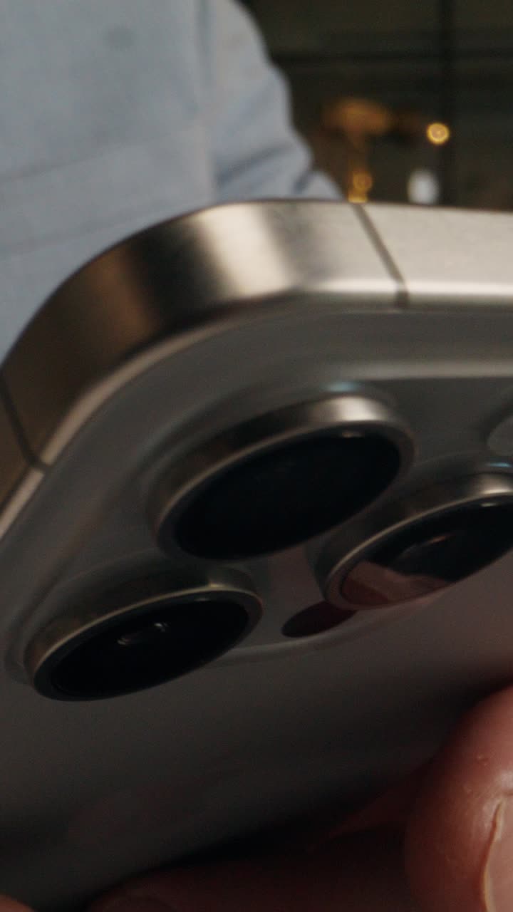 Close-up of a Smartphone and human hands