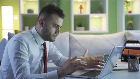 Angry-businessman-gets-depressed-and-stressed.