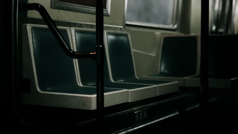 empty subway car seats