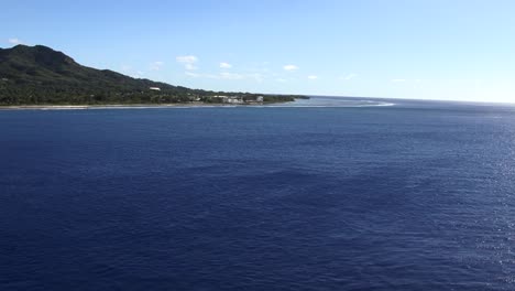 view of the island of rarotonga, cook islands