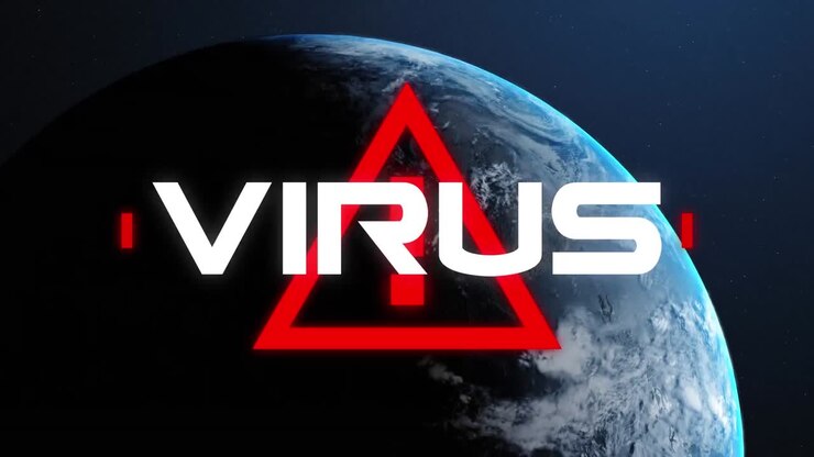 Coronavirus warning over earth.