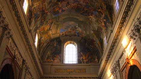 painted ceiling with trompe l'oeil architecture