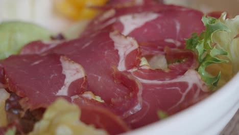 meat and vegetable salad