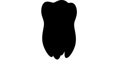 diente sobre fondo blanco. las imágenes de bucle tienen resolución 4k y canal alfa.