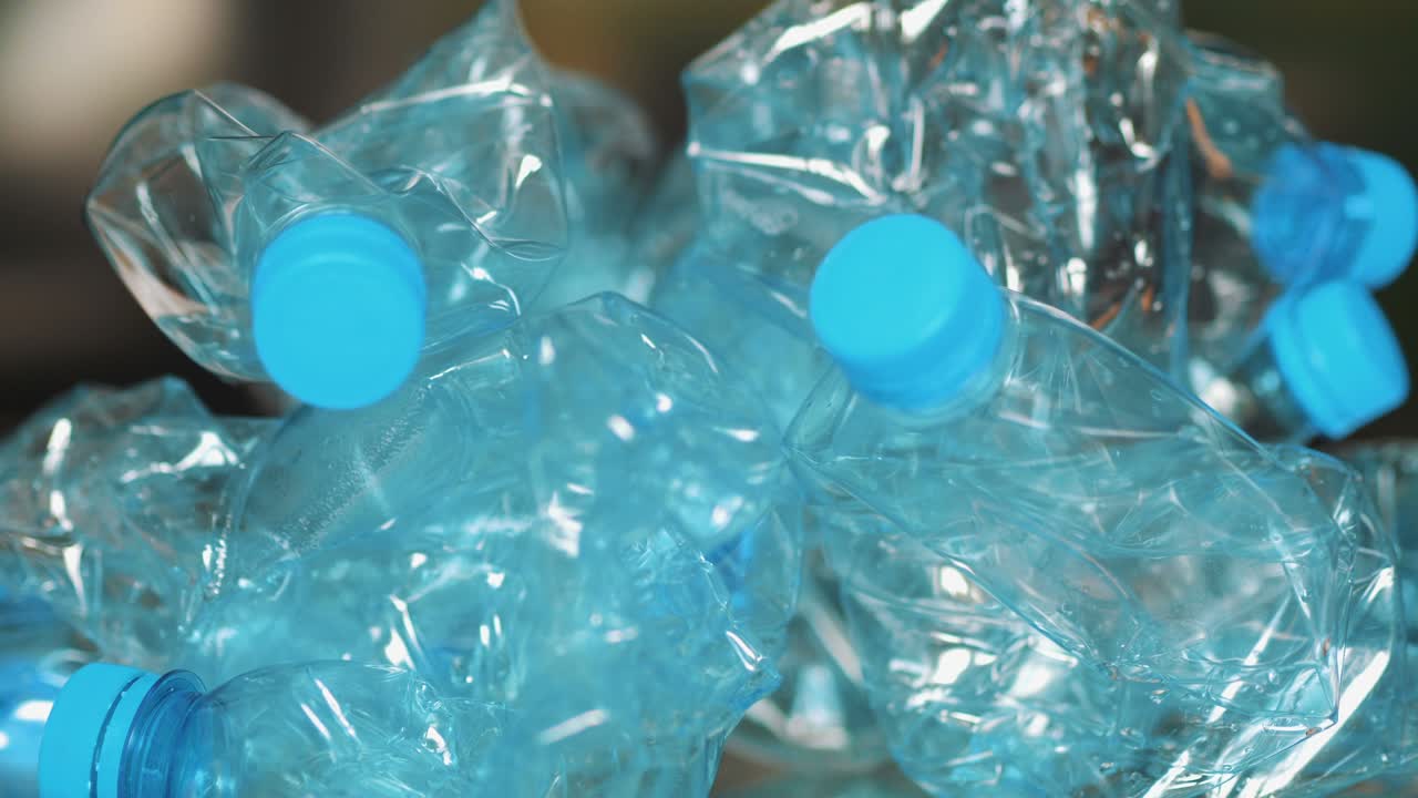 플라스틱 병 loopable 배경 4k