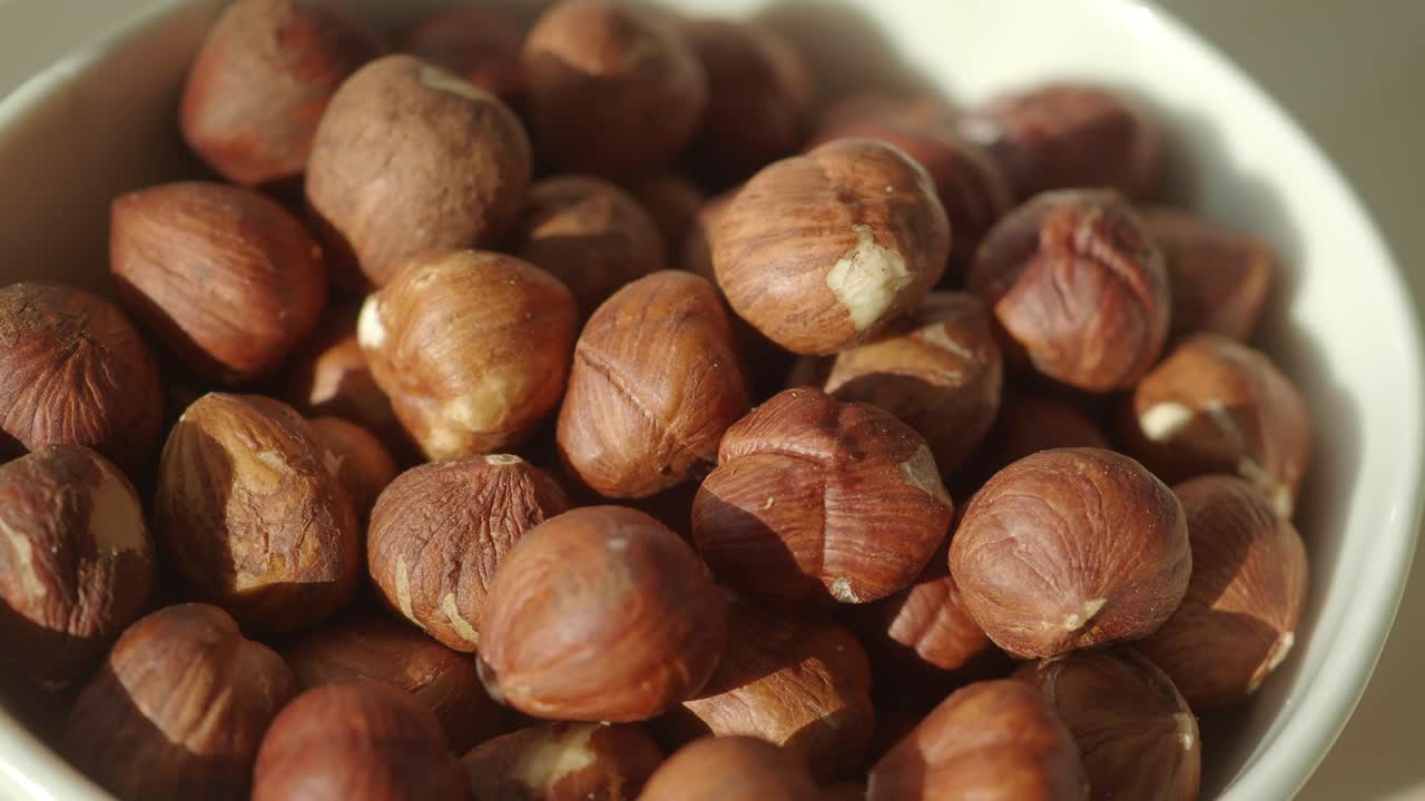 Bowl of Hazelnuts