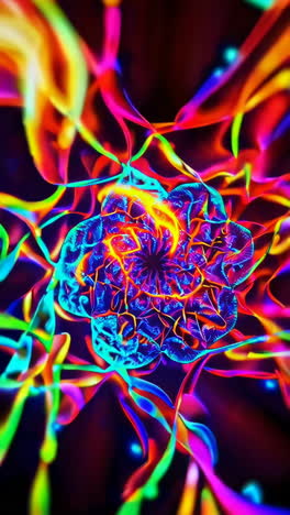 abstract colorful fractal art