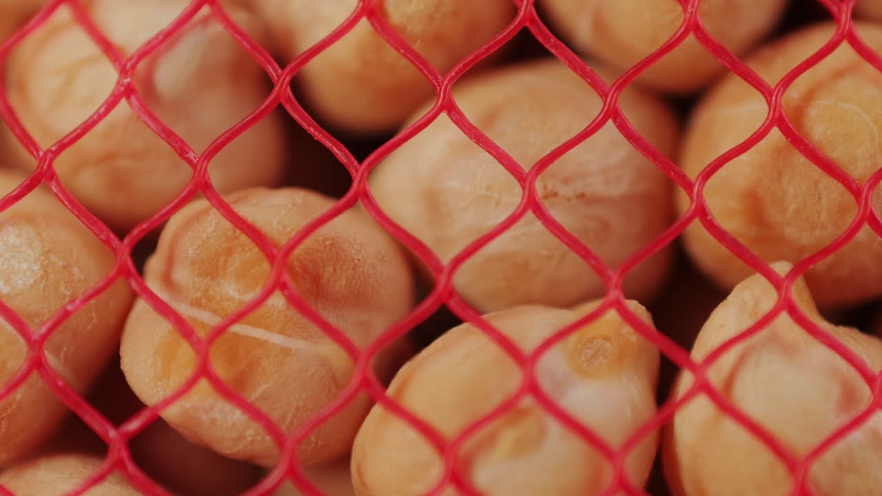 Chickpeas close up food background, chickpeas texture macro, raw cereal healthy food.