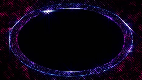 3d abstracto 4k fondo en bucle con luz de leds y espacio de copia. chispas se deslizan entre los leds de punto, las partículas cubren todo el plano de todo el marco. brillo correr en puntos. luma mate como canal alfa