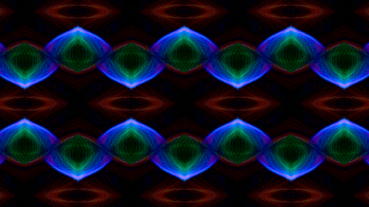 patrones de secuencia de caleidoscopio virtual, ciclo infinito o sin costuras. gráficos en movimiento