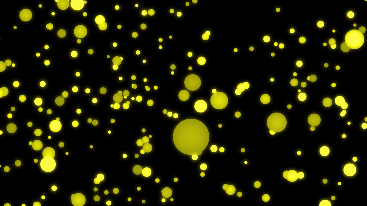 중간 크기의 점 공이 움직이는 애니메이션 모션 그래픽
