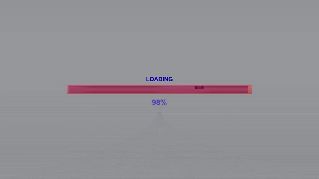 A loading animation appears in a futuristic style, showcasing a red progress bar on a gray background. This animation is created for web designers focusing on sci fi themes