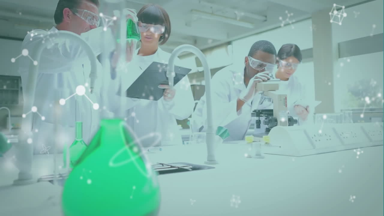 分子のアニメーション 科学者による実験