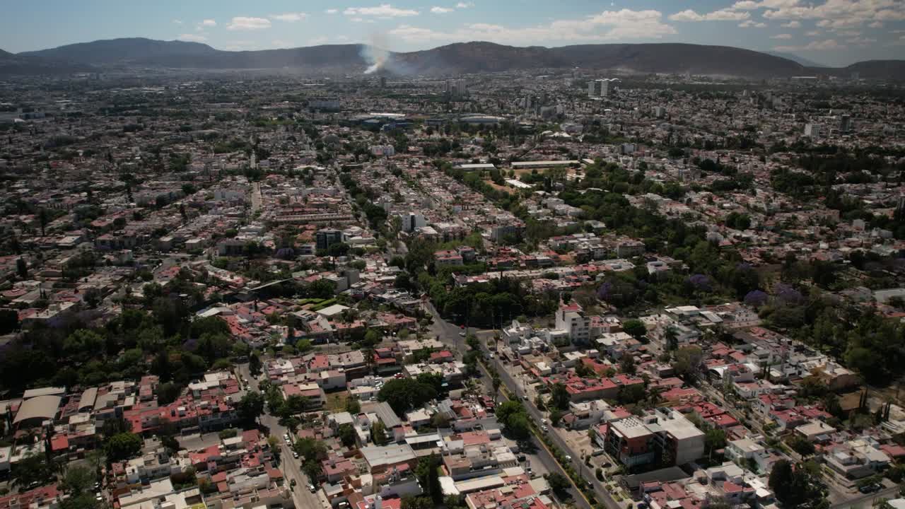 toma aerea de guadalajara jalisco time-lapse