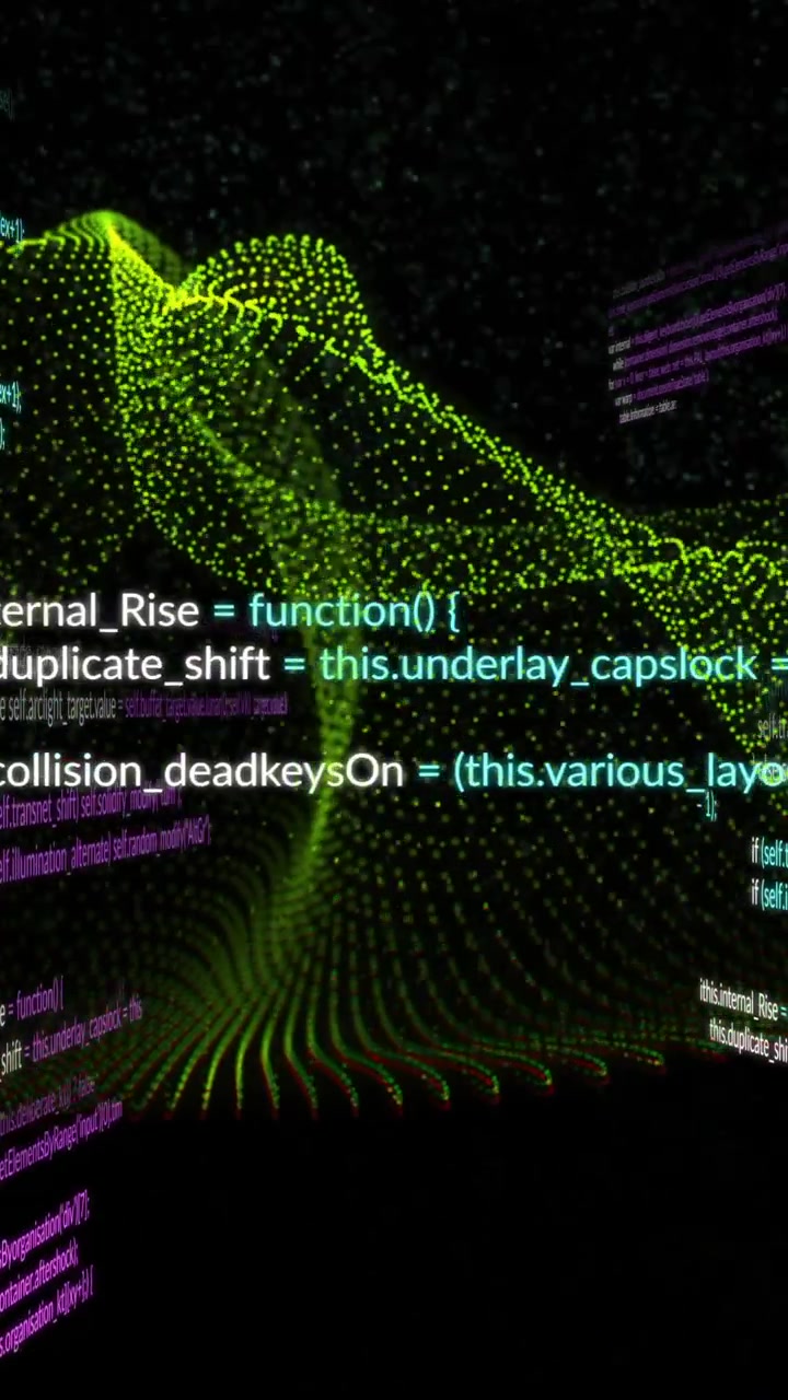 Animation von Lichtspuren und Datenverarbeitung über schwarzem Hintergrund