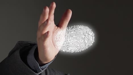 Fingerprint-digital-illustration-above-hand---safety-concept