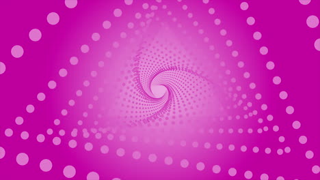 fondo de túnel en espiral de punto rosa abstracto
