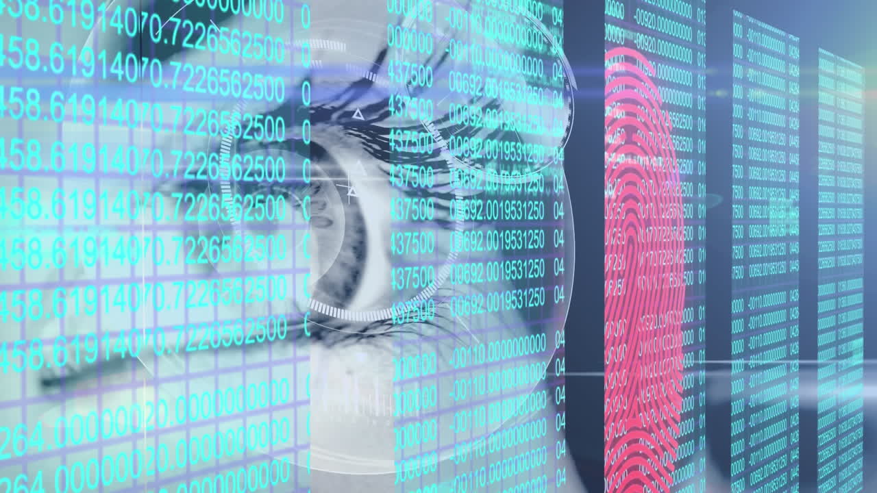 elaborazione di dati di sicurezza informatica contro l'occhio umano