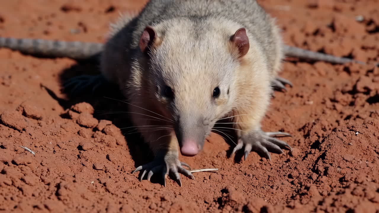 Desert Marsupial in its Habitat
