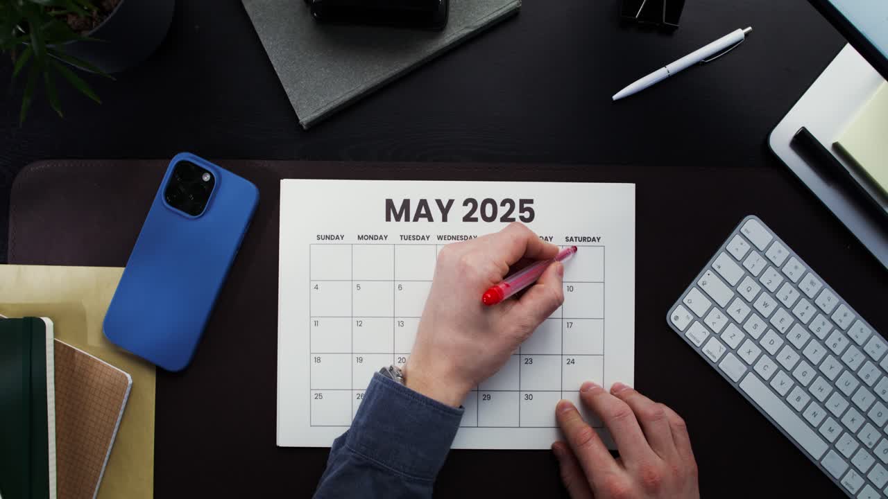 Marking appointments on a calendar