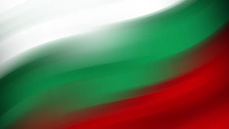 abstract waving flag of bulgaria: seamless loop animation