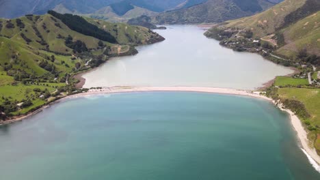 Scenic-Beach-At-Cable-Bay-Near-Pepin-Island-And-Delaware-Bay-By-Tasman-Bay,-Te-Tai-o-Aorere-In-New-Zealand